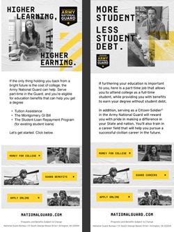 Army National Guard email blasts